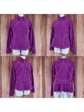 Lululemon Womens 10 Hustle In Your Bustle Jacket Diamond Jacquard Space Violet